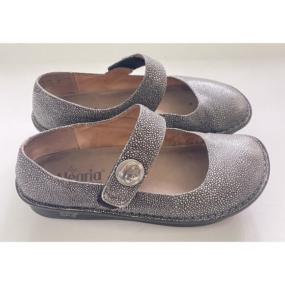 Alegria Women's Work Casual Shoes Mary Jane B&W Dots PAL-240 Size 40 (9.5/10) - Picture 4 of 9